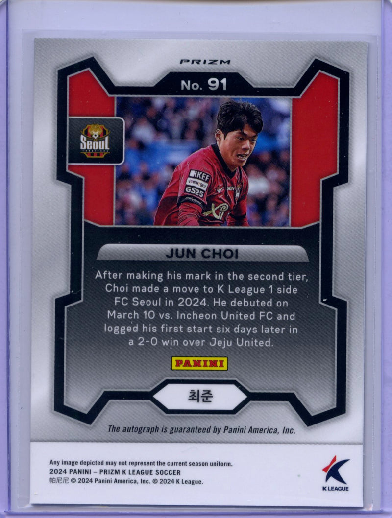 2024 Prizm K-League Soccer Jun Choi Autographs