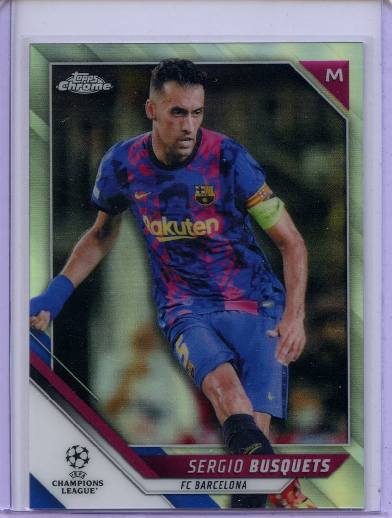 2021-22 Topps Chrome UEFA CL Sergio Busquets Refractor