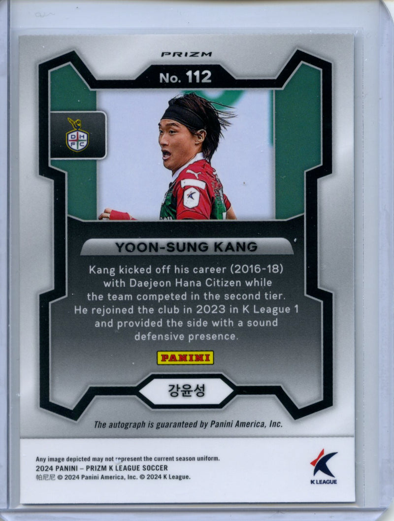 2024 Prizm K-League Soccer Yoon-Sung Kang Autographs