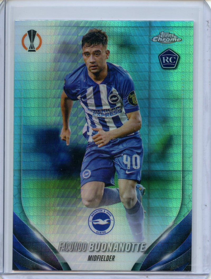 2023-24 Topps Chrome UEFA Facundo Buonanotte Aqua Prism Refractor