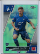2021-22 Topps Chrome Bundesliga Soccer Angelo Stiller Aqua Bubble Refractor 177/275
