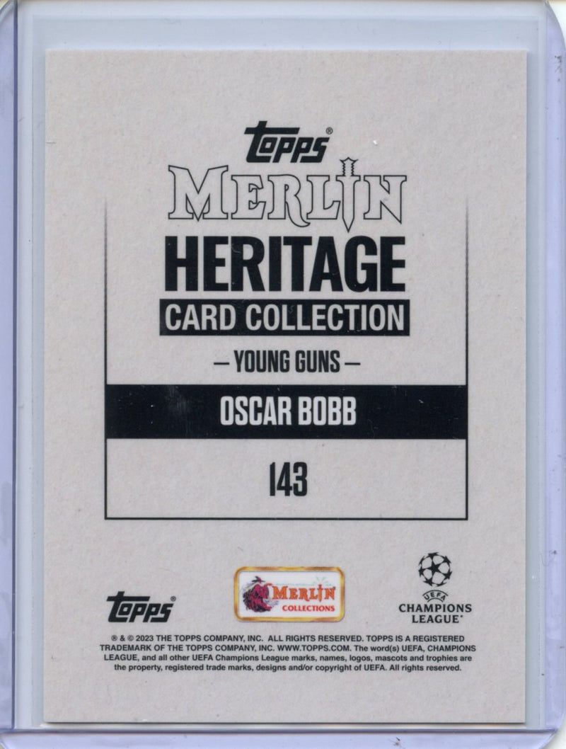 2023-24 Topps Merlin Heritage Card Collection Oscar Bobb Young Guns