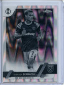 2022-23 Topps Chrome UEFA Gianluca Scamacca Black & White Ray Wave