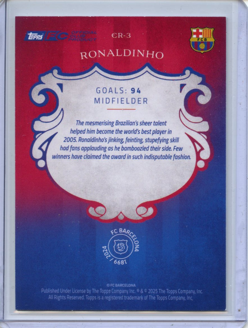 2024-25 Barcelona 125th Anniversary Ronaldinho Cream of the Crop