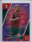 2021-22 Topps Chrome Bundesliga Soccer Niklas Dorsch Purple Wave Refractor 254/299