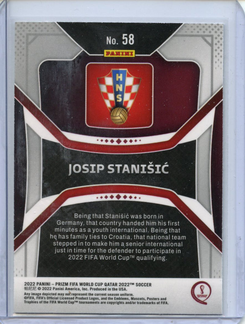 2022 Panini Prizm FIFA World Cup Qatar Josip Stanisic