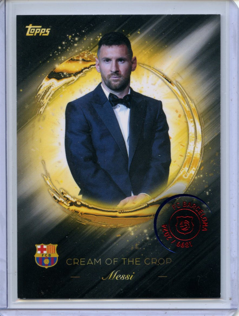 2024-25 Barcelona 125th Anniversary Lionel Messi Cream of the Crop
