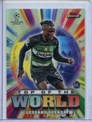 2024-25 Topps Finest UEFA Geovany Quenda Top Of The World