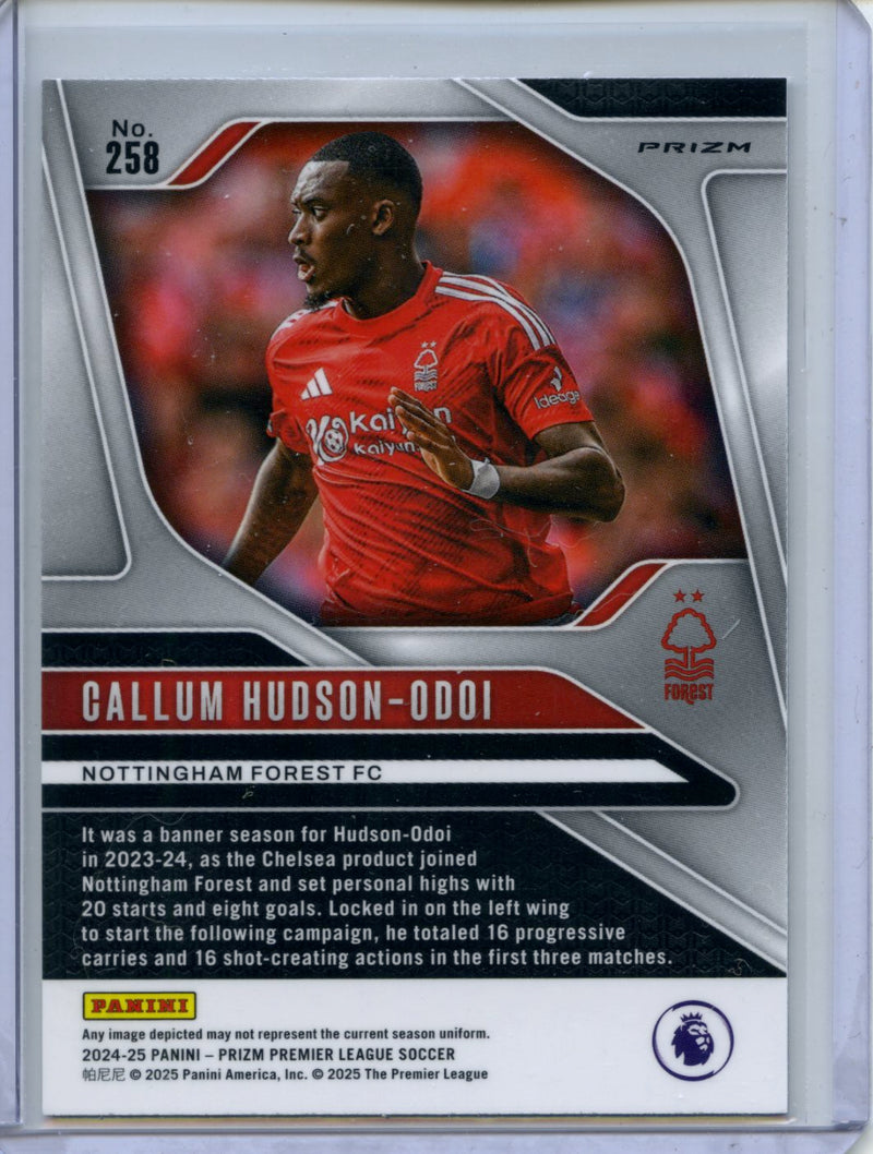 2024-25 Panini Prizm Premier League Callum Hudson-Odoi Black And White Checker