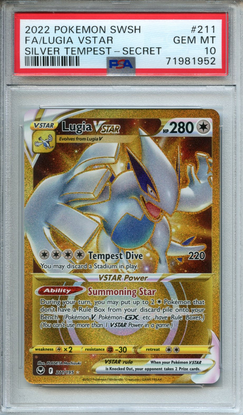 2022 Pokemon Sword & Shield Silver Tempest Full Art Lugia VSTAR