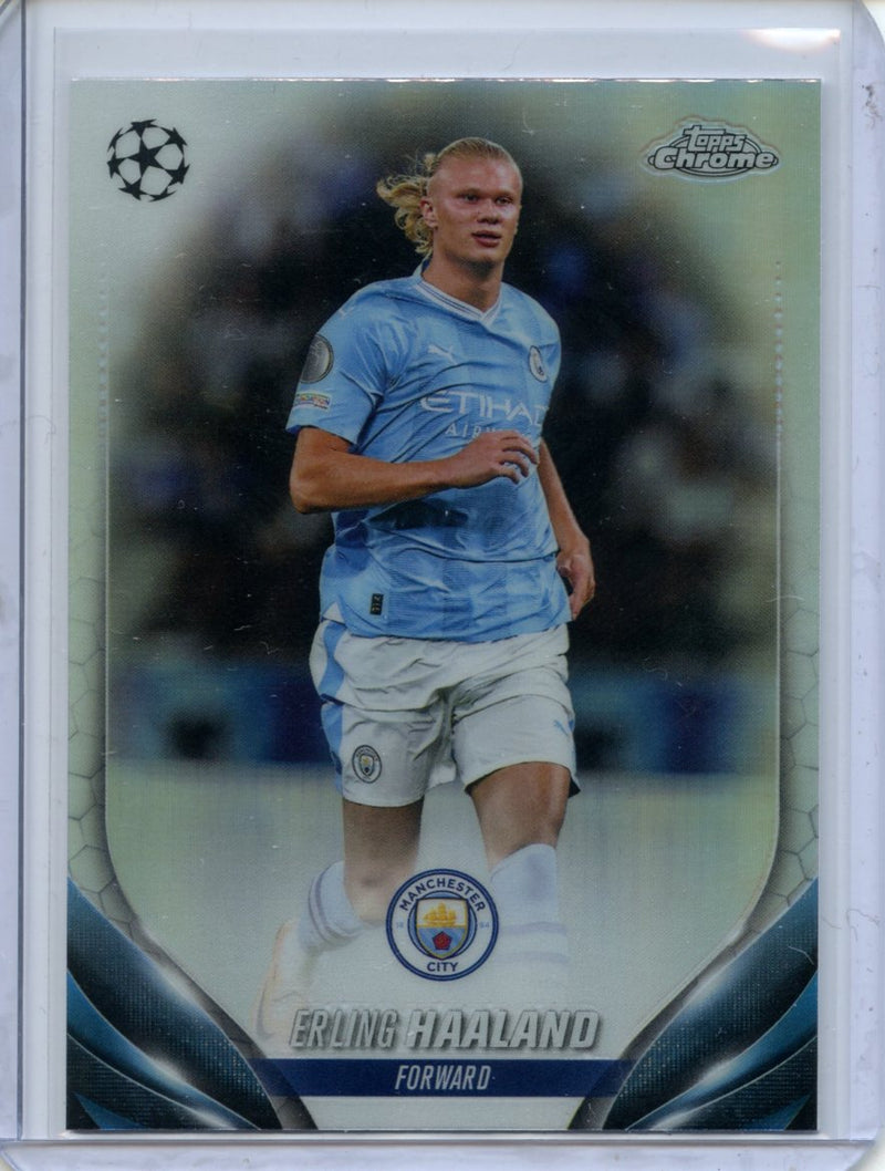 2023-24 Topps Chrome UEFA Erling Haaland Refractor