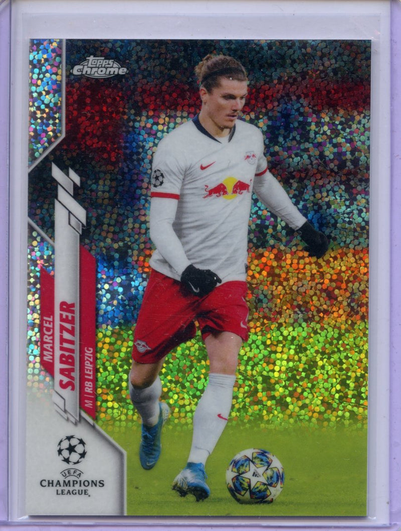 2019-20 Topps Chrome UEFA CL Marcel Sabitzer Speckle Refractor