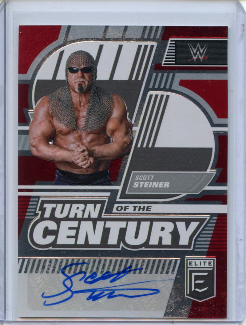 2023 Panini Donruss Elite WWE Scott Steiner Turn Of The Century Signatures Red