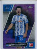2021-22 Topps Chrome Bundesliga Soccer Jurgen Ekkelenkamp Purple Wave Refractor 284/299