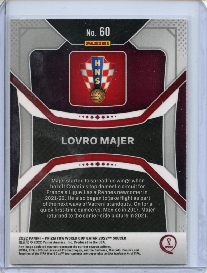 2022 Panini Prizm FIFA World Cup Qatar Lovro Majer