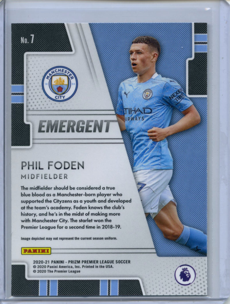 2020-21 Panini Prizm Premier League Phil Foden Emergent