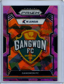 2024 Prizm K-League Soccer Gangwon FC Team Logo Purple Ice 48/49