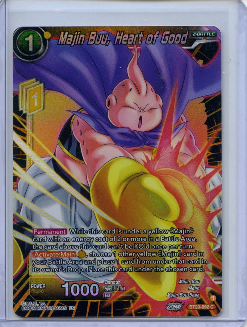 Majin Buu, Heart Of Good - Power Absorbed BT20-092 C Foil