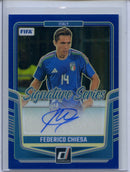 2024-25 Donruss Federico Chiesa Signature Series Blue 6/99