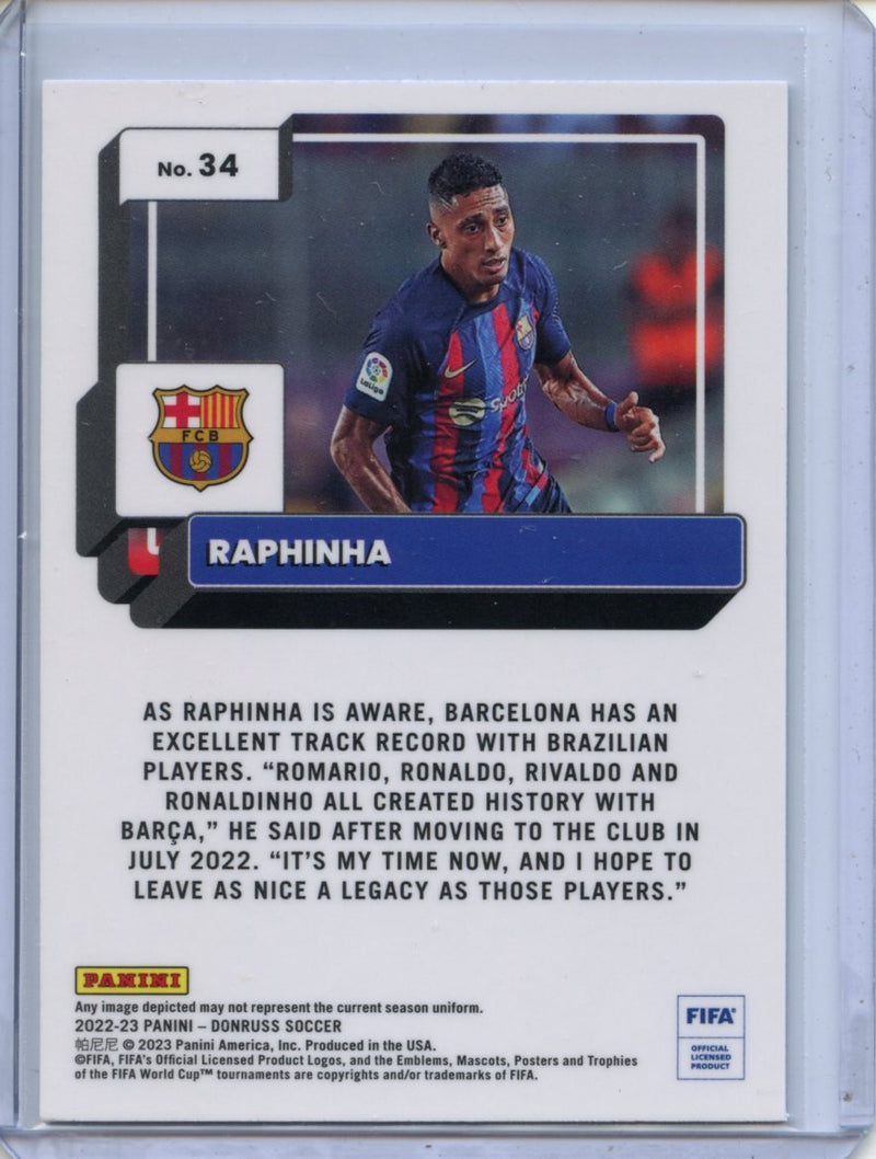 2022-23 Donruss FIFA Raphinha Optic