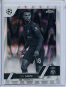 2022-23 Topps Chrome UEFA Cody Gakpo Black & White Ray Wave