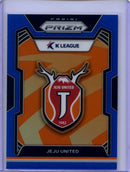 2024 Prizm K-League Soccer Jeju United Team Logo Blue 58/75