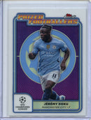 2024-25 Topps Finest UEFA Jeremy Doku Prized Footballers