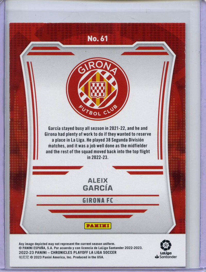 2022-23 Chronicles Soccer Alex Garcia Playoff Red Laser