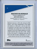 2021 Topps Chrome Tennis Mackie McDonald