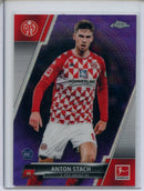 2021-22 Topps Chrome Bundesliga Soccer Anton Stach Purple Wave Refractor 231/299