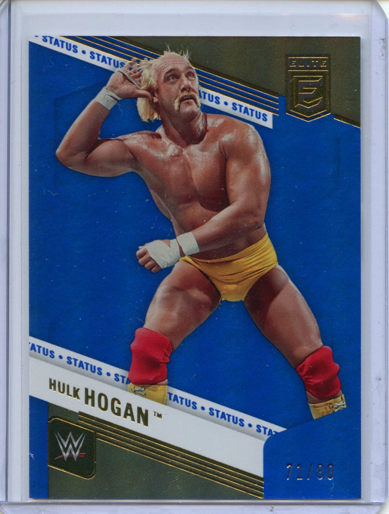 2023 Panini Donruss Elite WWE Hulk Hogan Status Blue 71/80