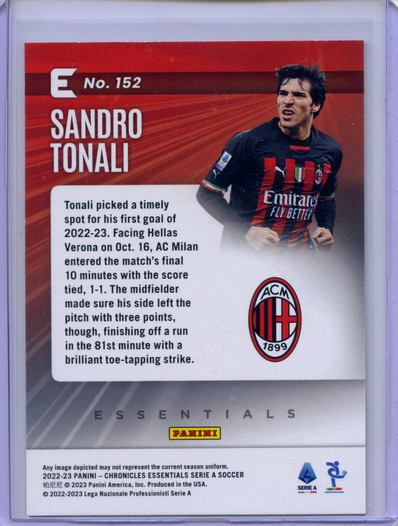 2022-23 Chronicles Soccer Sandro Tonali Essentials Red Laser