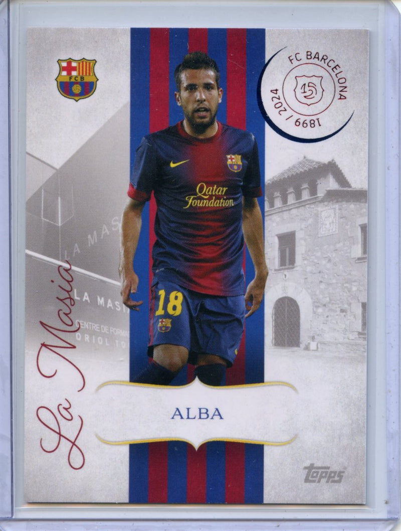 2024-25 Barcelona 125th Anniversary Jordi Alba La Masia