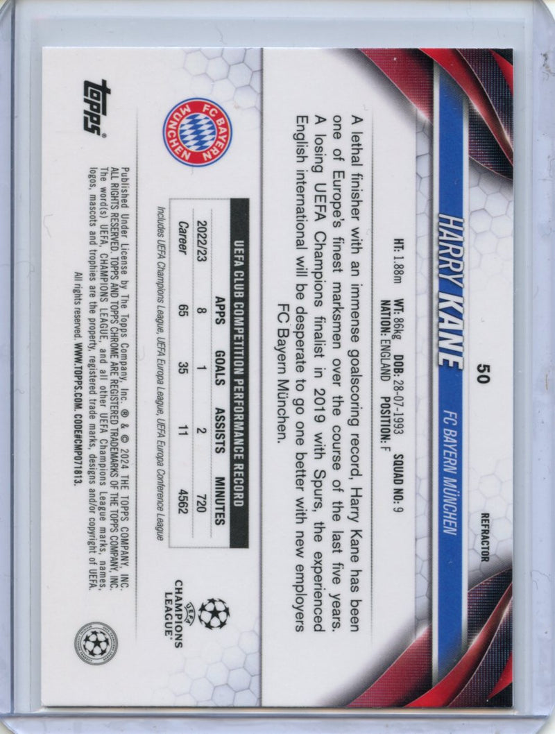 2023-24 Topps Chrome UEFA Harry Kane Refractor