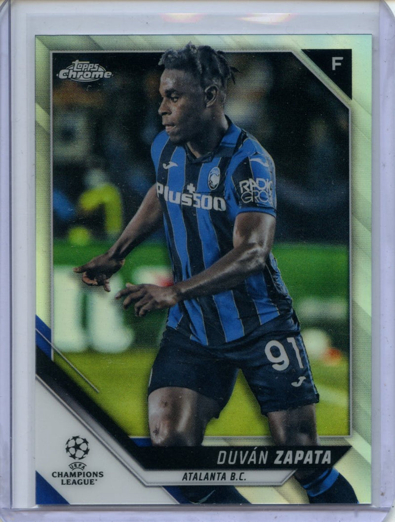 2021-22 Topps Chrome UEFA CL Duvan Zapata Refractor