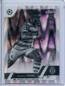 2022-23 Topps Chrome UEFA Issahaku Fatawu Black & White Ray Wave