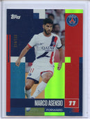 2024-25 Topps PSG Team Set Marco Asensio First Team Neon Green 144/199