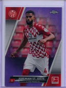 2021-22 Topps Chrome Bundesliga Soccer Jeremiah ST. Juste Purple Refractor 52/299