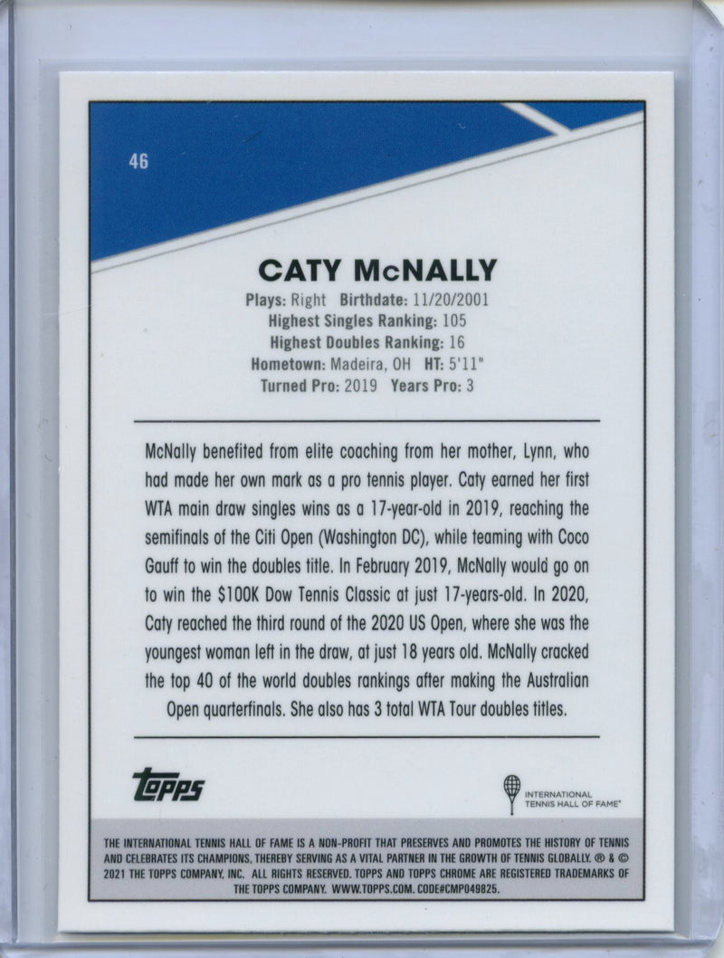 2021 Topps Chrome Tennis Caty McNally