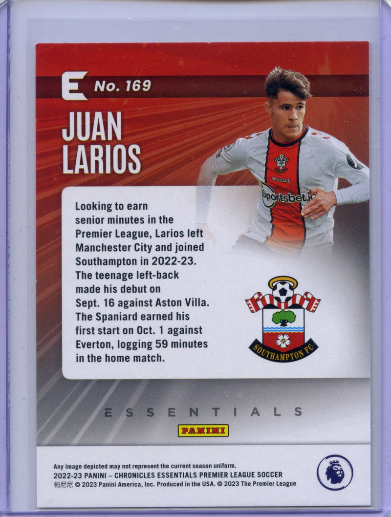 2022-23 Chronicles Soccer Juan Larios Essentials Red Laser