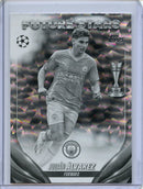 2023-24 Topps UEFA CC Julian Alvarez Black And White Icy Foil 118/150