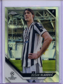 2021-22 Topps Chrome UEFA CL Dusan Vlahovic Refractor