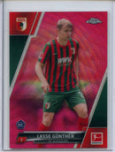 2021-22 Topps Chrome Bundesliga Soccer Lasse Gunther Magenta Wave 213/399