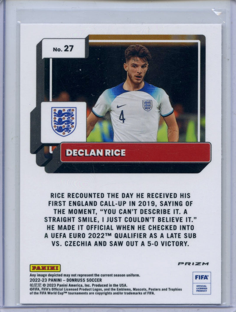 2022-23 Donruss FIFA Declan Rice Optic Photon
