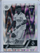 2022-23 Topps Chrome UEFA Aurelien Tchouameni Black & White Ray Wave