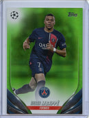 2023-24 Topps UEFA CC Kylian Mbappe Neon Green 101/199