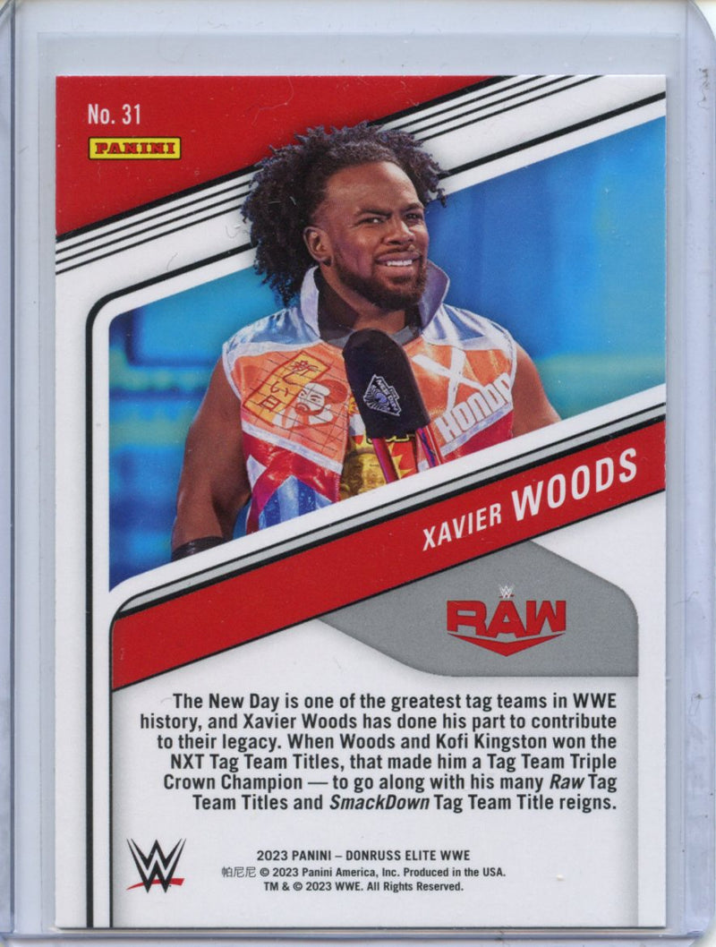 2023 Panini Donruss Elite WWE Xavier Woods Red
