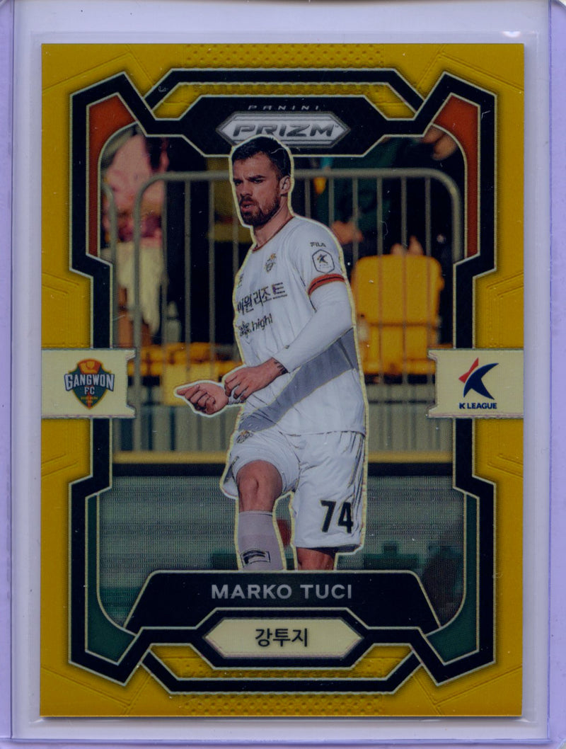 2024 Prizm K-League Soccer Marko Tuci Gold Prizm 9/10