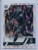 2022-23 Topps Chrome UEFA Virgil Van Dijk Black & White Ray Wave