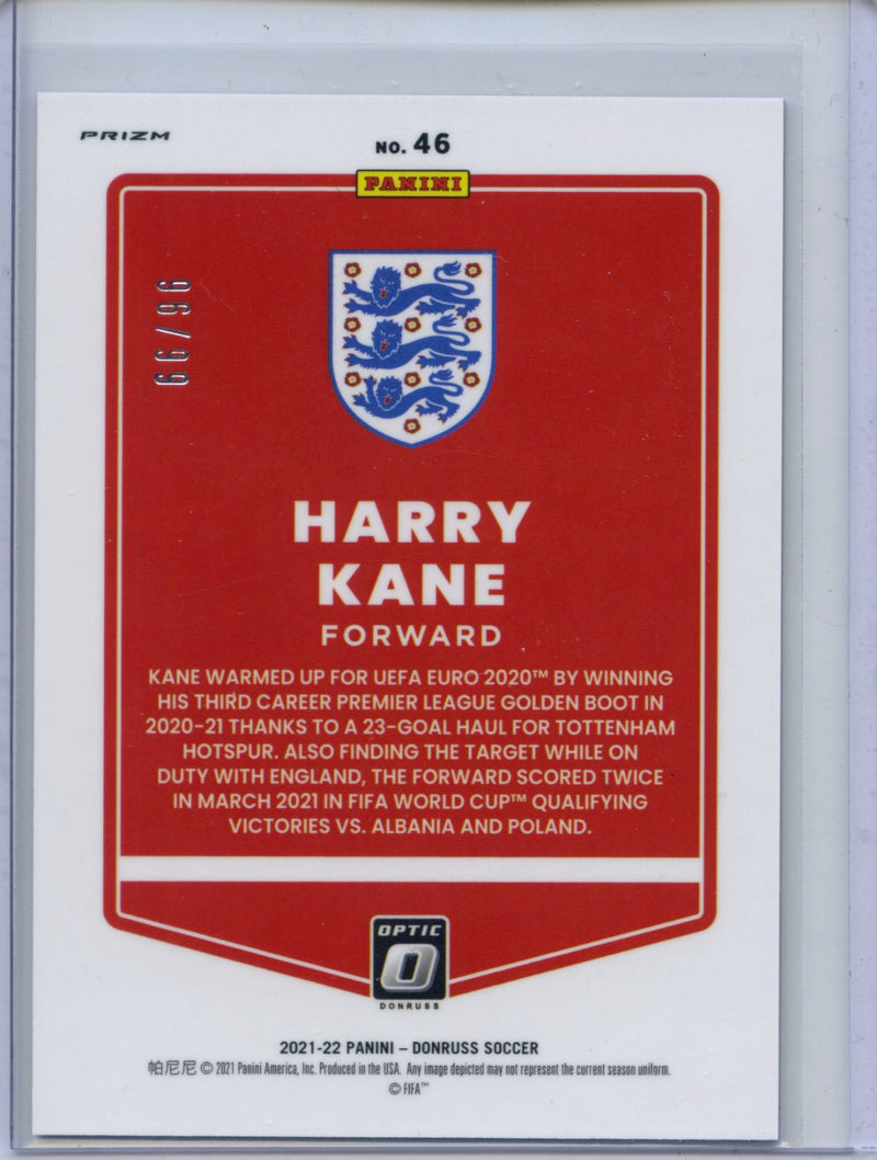 2021-22 Panini Donruss Road To Qatar Harry Kane Optic Blue 96/99